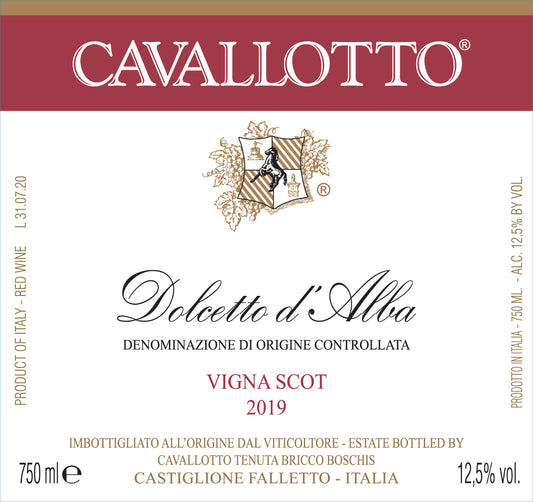 Dolcetto d'Alba 'Vigna Scot', Cavallotto