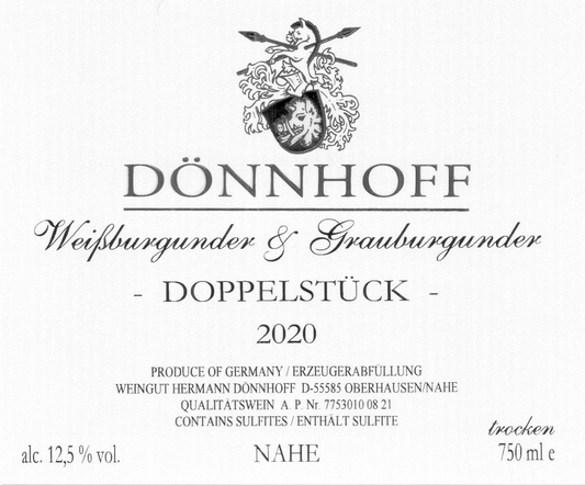 Doppelstuck Weissburgunder & Grauburgunder, Donnhoff
