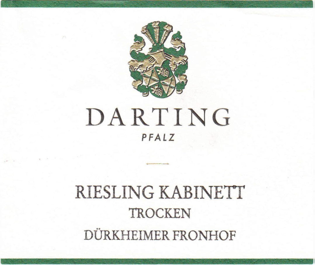 Durkheimer Fronhof Riesling Kabinett Trocken, Darting 2023