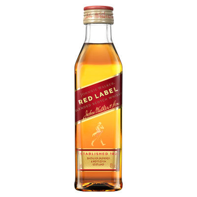 Johnnie Walker Black/Red 50ml combo - one sleeve each of JW Black and JW Red