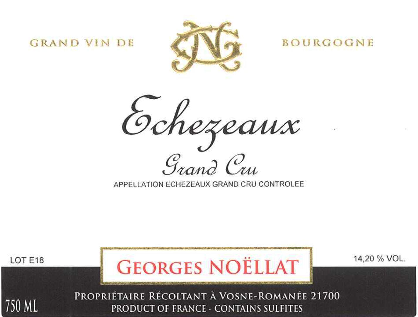 Echezeaux Grand Cru, Georges Noellat 2022