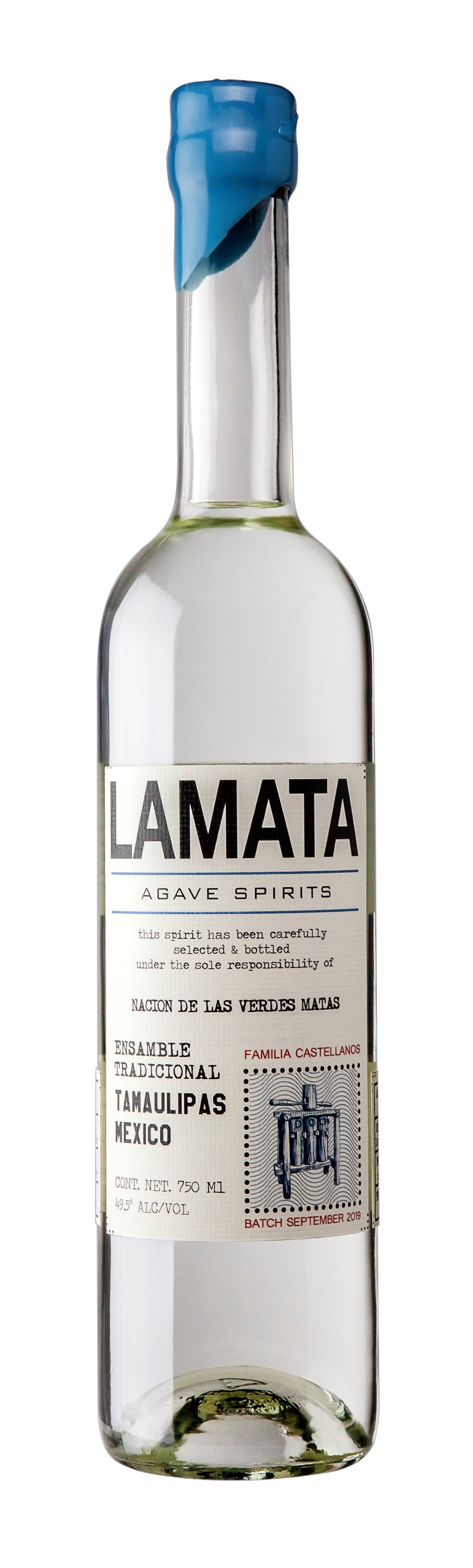 Destilado de Agave, Ensamble Tradicional, 'Tamaulipas', Lamata