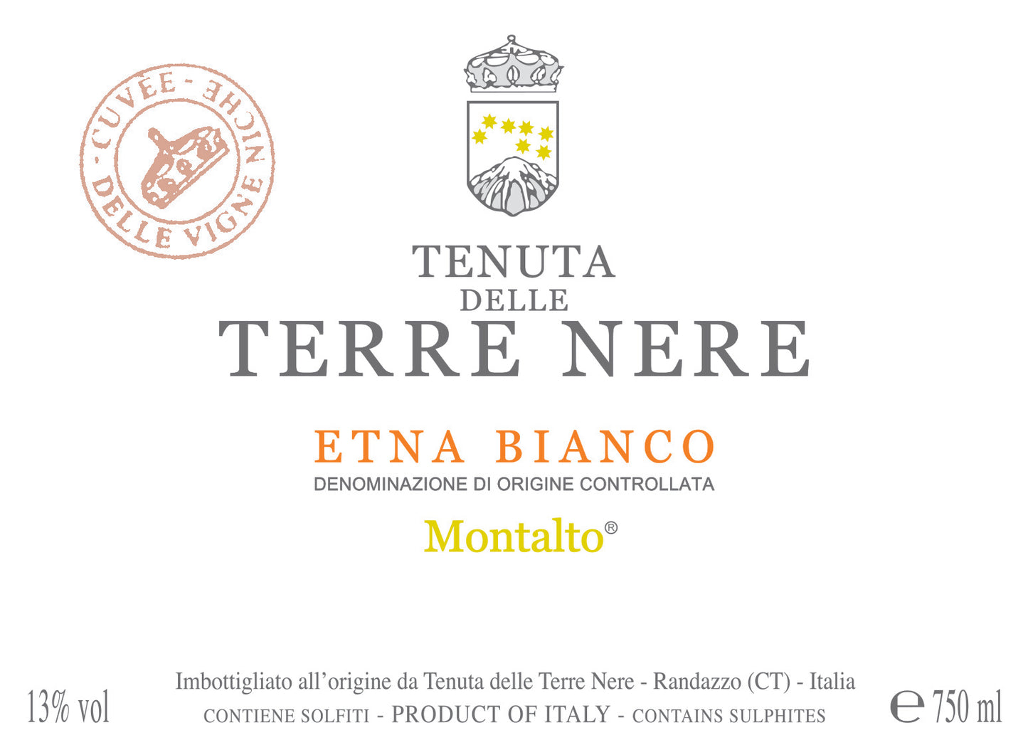Etna Bianco 'Le Vigne Niche- Montalto', Terre Nere 2023
