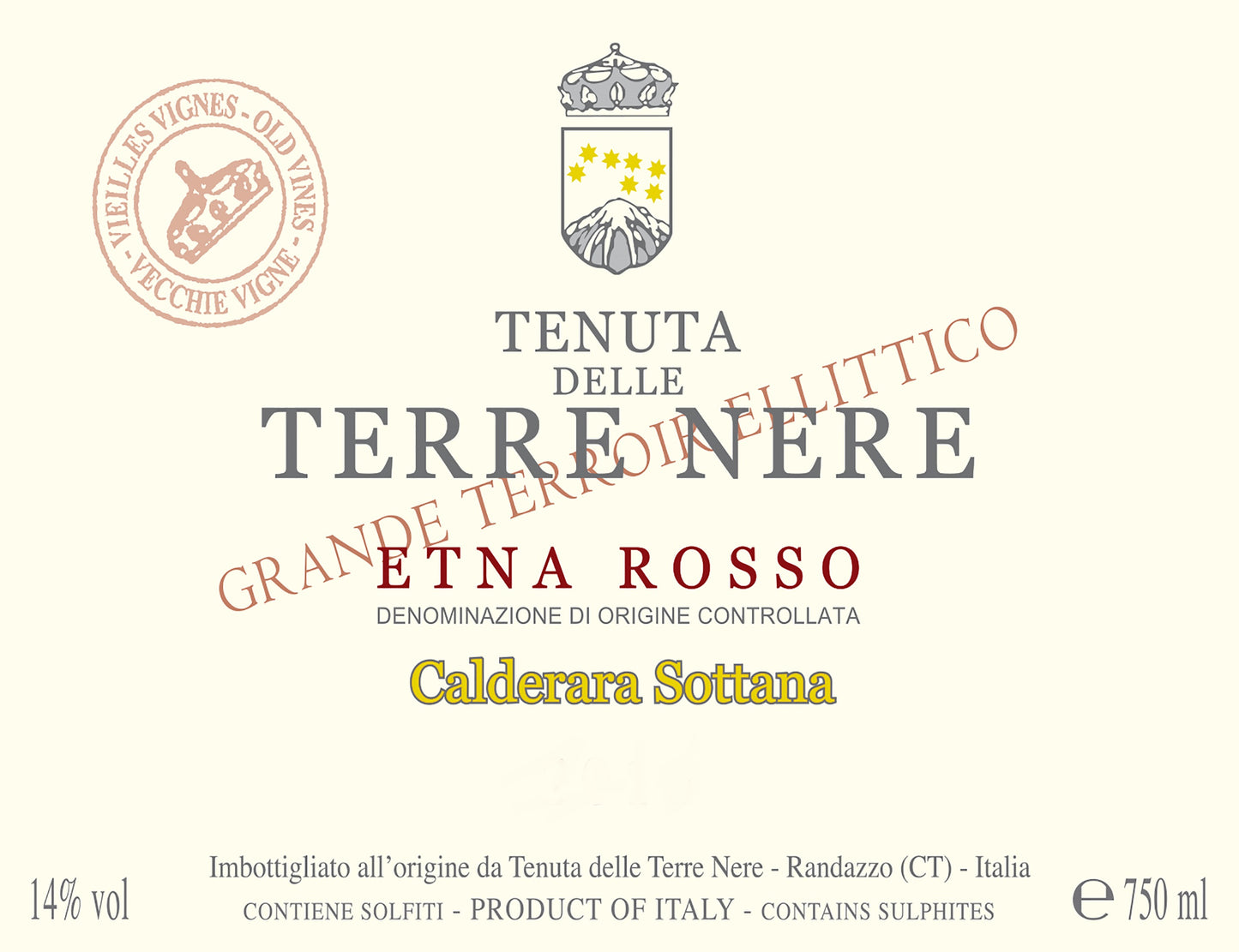 Etna Rosso 'Calderara Sottana', Terre Nere 2023