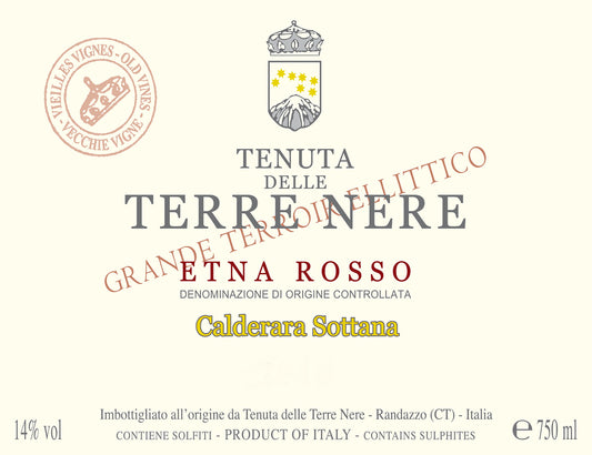 Etna Rosso 'Calderara Sottana', Terre Nere 2023