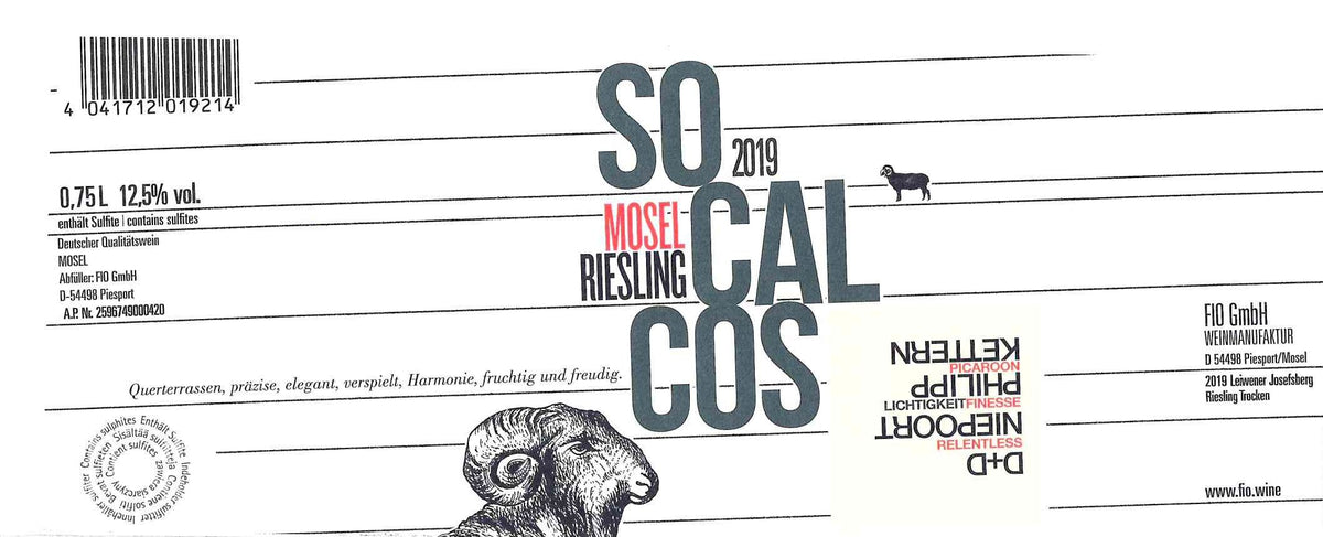 Riesling [Trocken] 'Socalcos', Fio 2020
