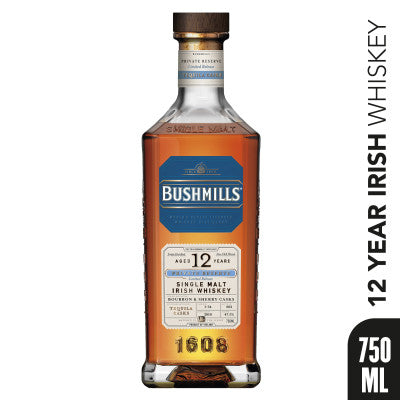 Bushmills Private Reserve 12 Year Single Malt Irish Whiskey Bordeaux Casks