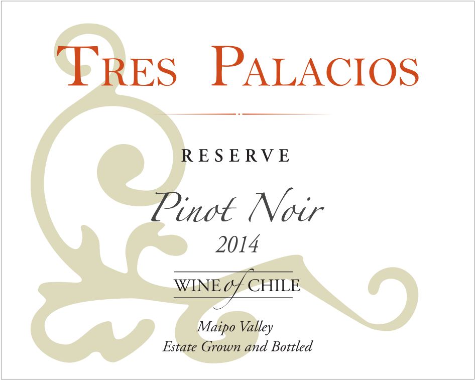 Pinot Noir, 'Reserva', Tres Palacios