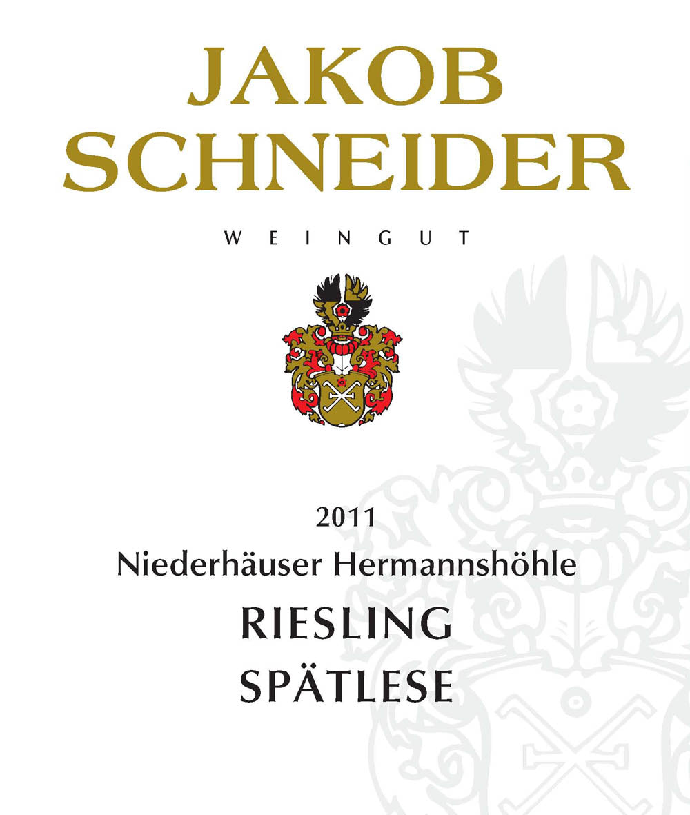 Niederhauser Hermannshohle Riesling Spatlese, Schneider 2023