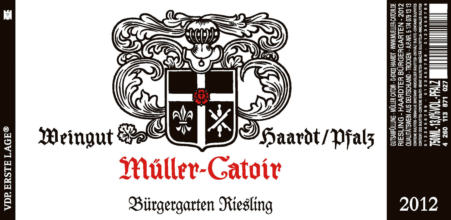Haardt Riesling Trocken, Muller-Catoir 2023