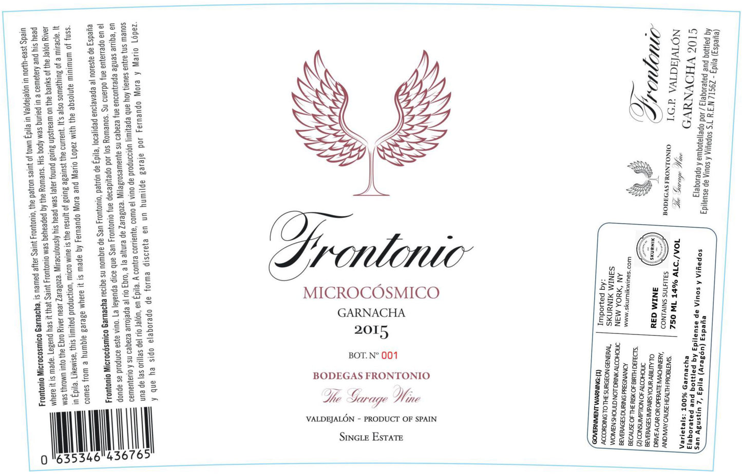 Garnacha 'Microcosmico', Bodegas Frontonio