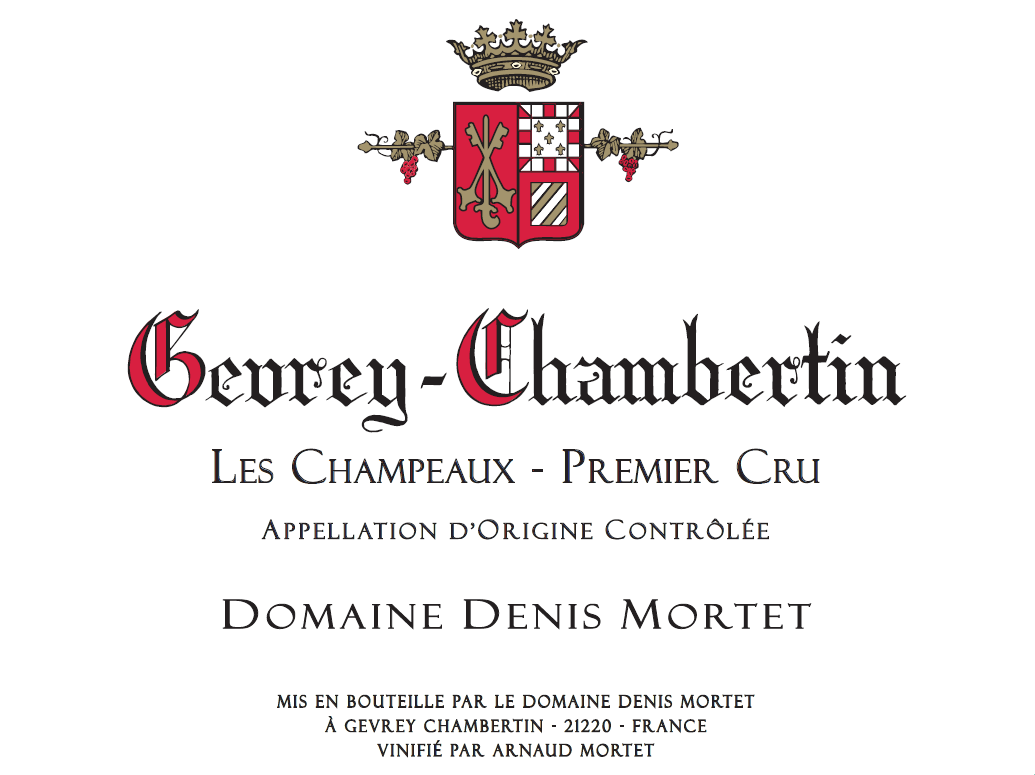 Gevrey-Chambertin 1er "Les Champeaux", Domaine Denis Mortet 2023