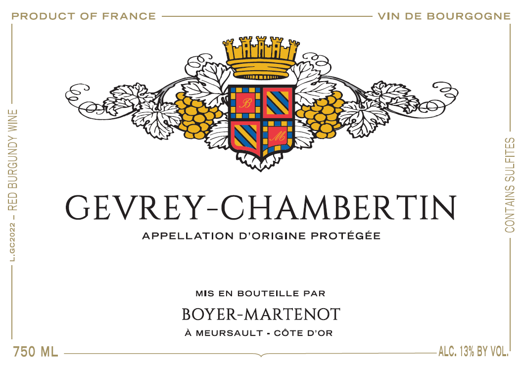 Gevrey-Chambertin, Boyer-Martenot 2022
