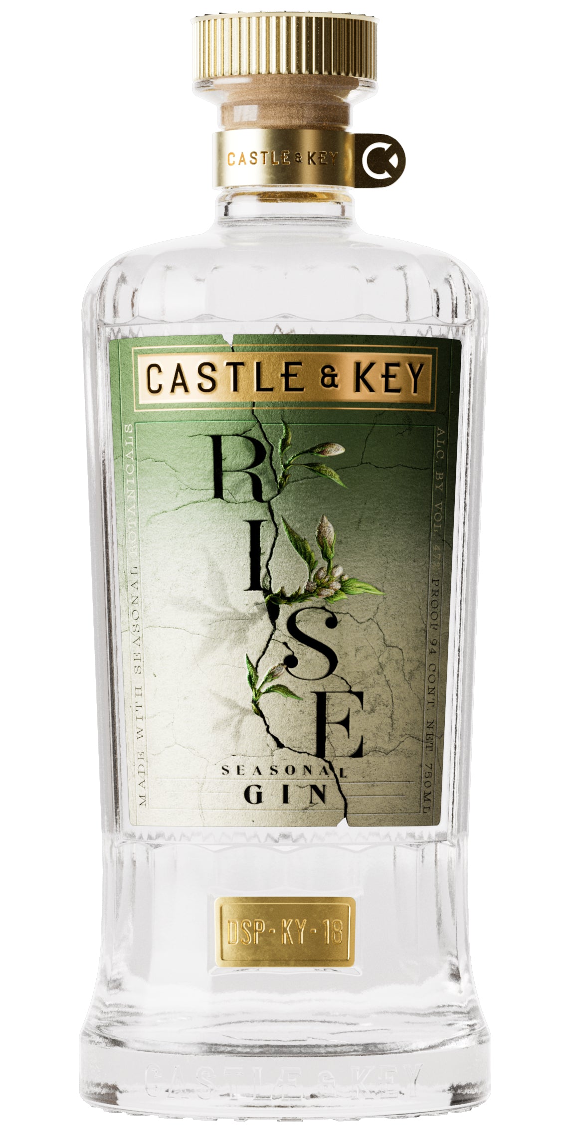 Gin, 'Rise Gin', Castle & Key [Strapped]