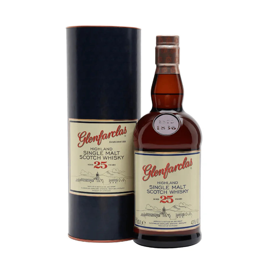 Glenfarclas 25 Year Old Aged Highland Single Malt Scotch Whisky Kosher