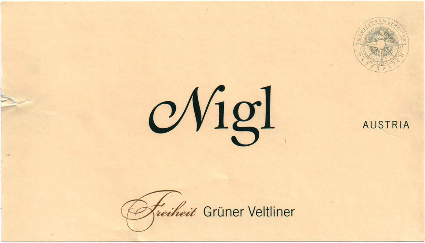 Gruner Veltliner 'Freiheit', Nigl