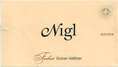 Gruner Veltliner 'Freiheit', Nigl