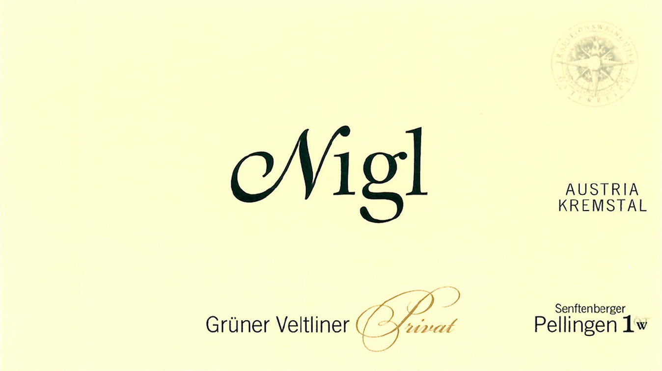Gruner Veltliner 'Privat' Ried Senftenberger Pellingen Erste Lage, Nigl 2024