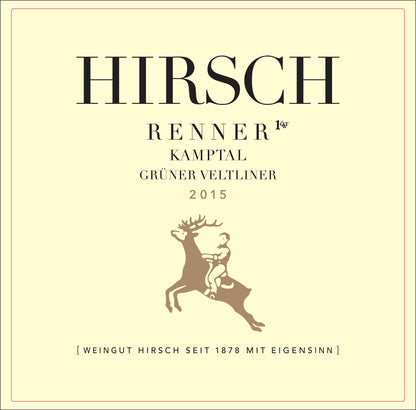 Gruner Veltliner Ried Renner Erste Lage, Hirsch 2021