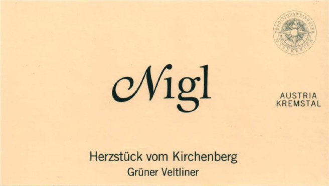 Gruner Veltliner Ried Herzstuck vom Kirchberg, Nigl 2024