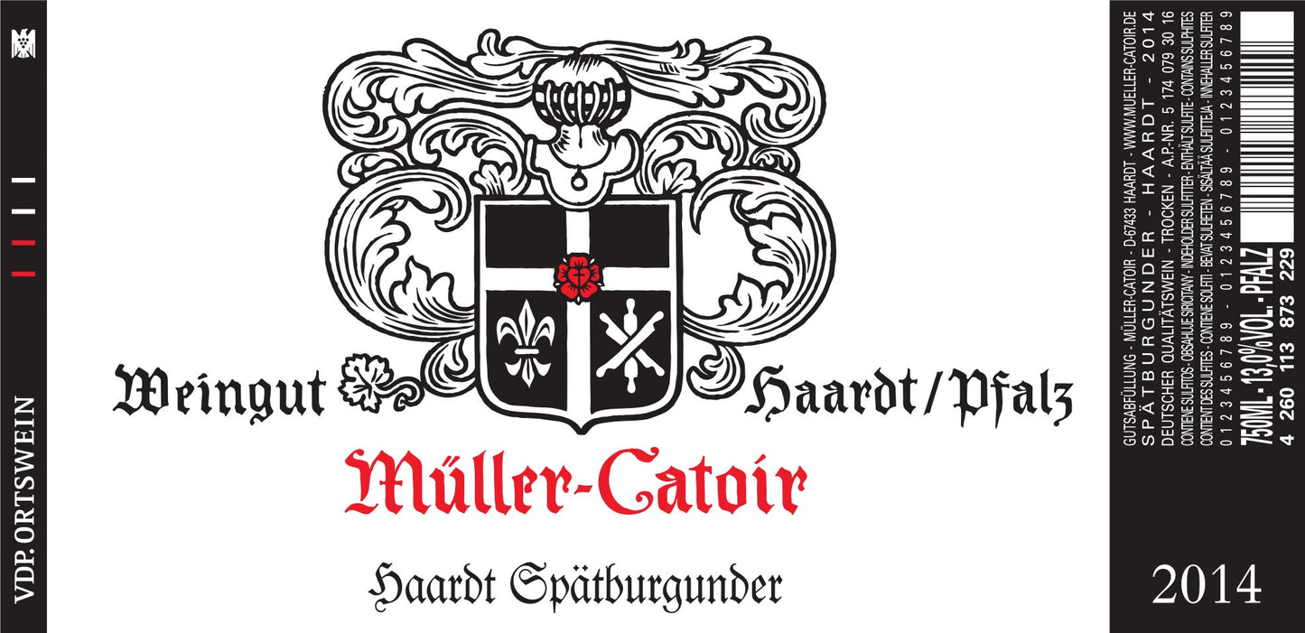 Haardt Spatburgunder Trocken, Muller-Catoir 2022