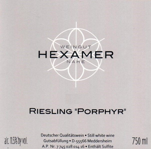 Riesling Feinherb 'Porphyr', Hexamer 2023