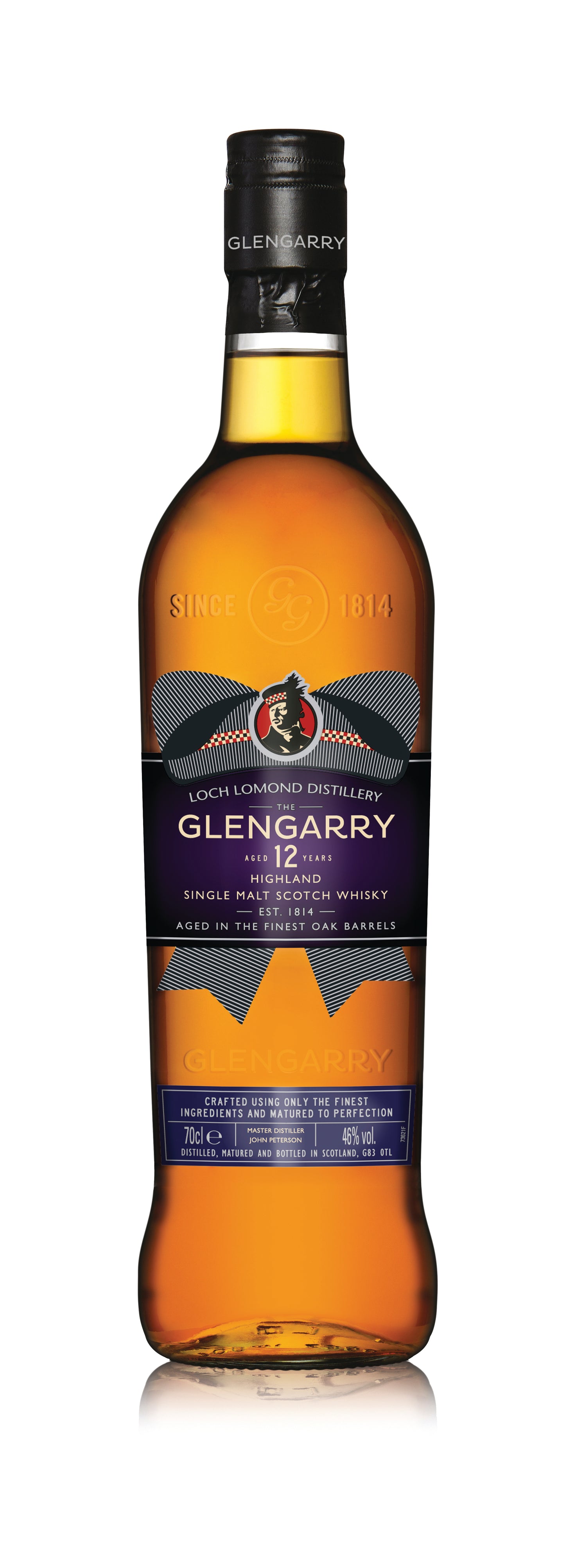 Highland Single Malt Scotch Whisky, 12yr, The Glengarry [Strapped]