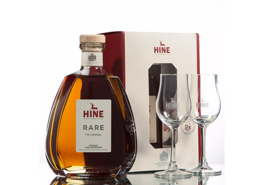 Hine Cognac Rare VSOP (with Glasses)