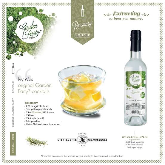 Massenez Garden Party Rosemary Liqueur
