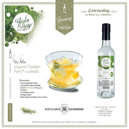 Massenez Garden Party Rosemary Liqueur