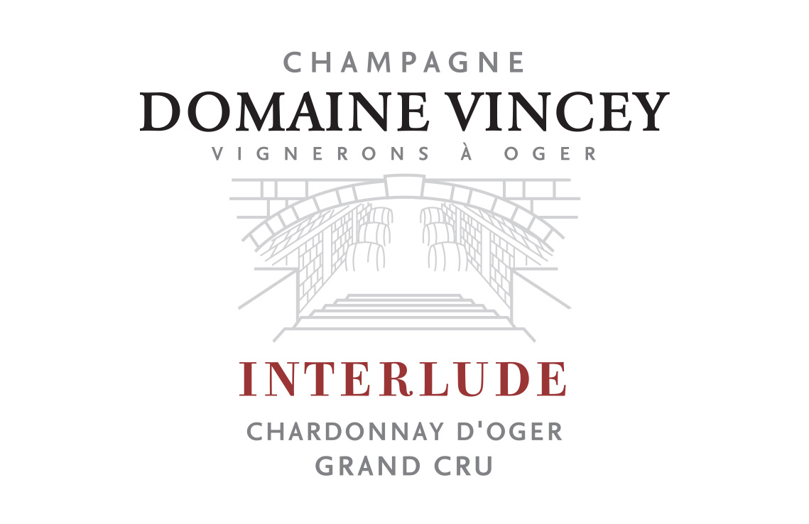"Interlude Chardonnay D'Oger" Blanc De Blancs Grand Cru Brut Nature, Champagne Domaine Vincey