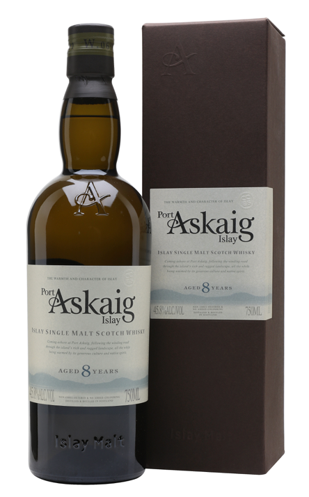 Islay Single Malt Scotch Whisky 8 Year, Port Askaig [Strapped]