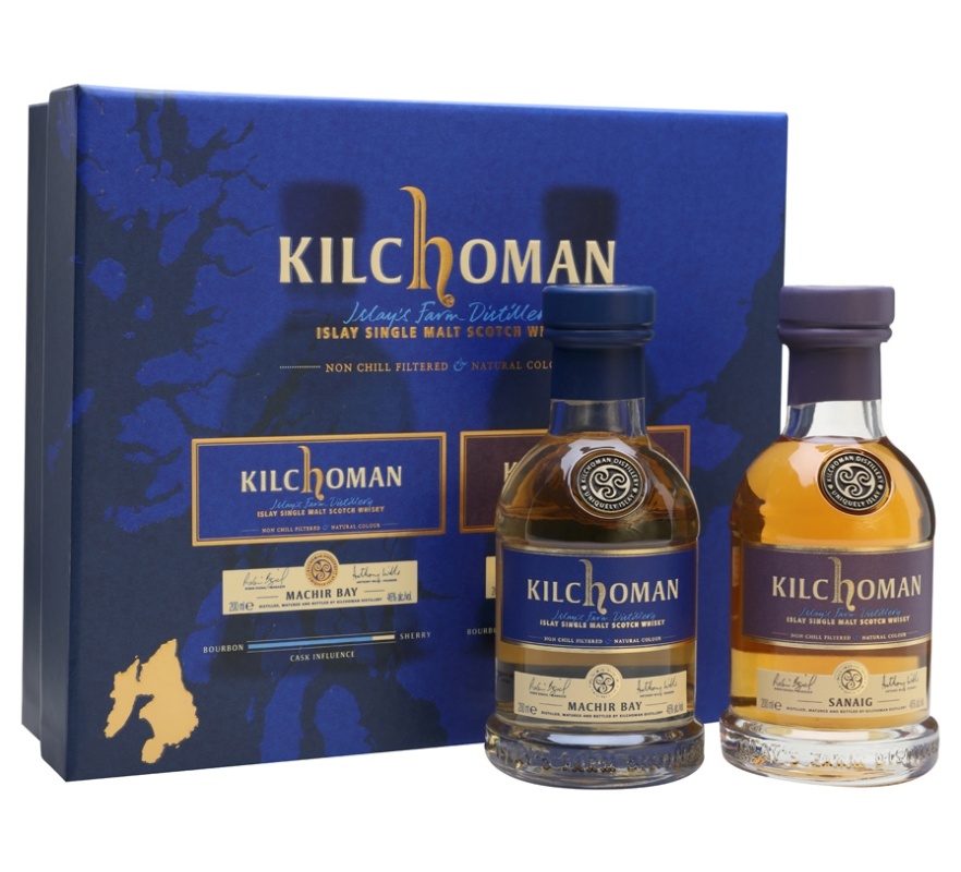 Islay Single Malt Scotch Whisky, Samp. Pack 'Machir Bay & Sanaig' 200mL btls, Ki