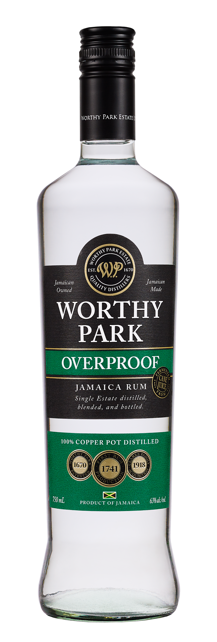 Jamaican Rum, Overproof [750ml], Worthy Park [Strapped]
