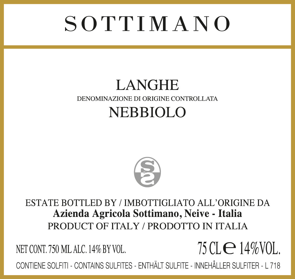 Langhe Nebbiolo [Basarin], Sottimano