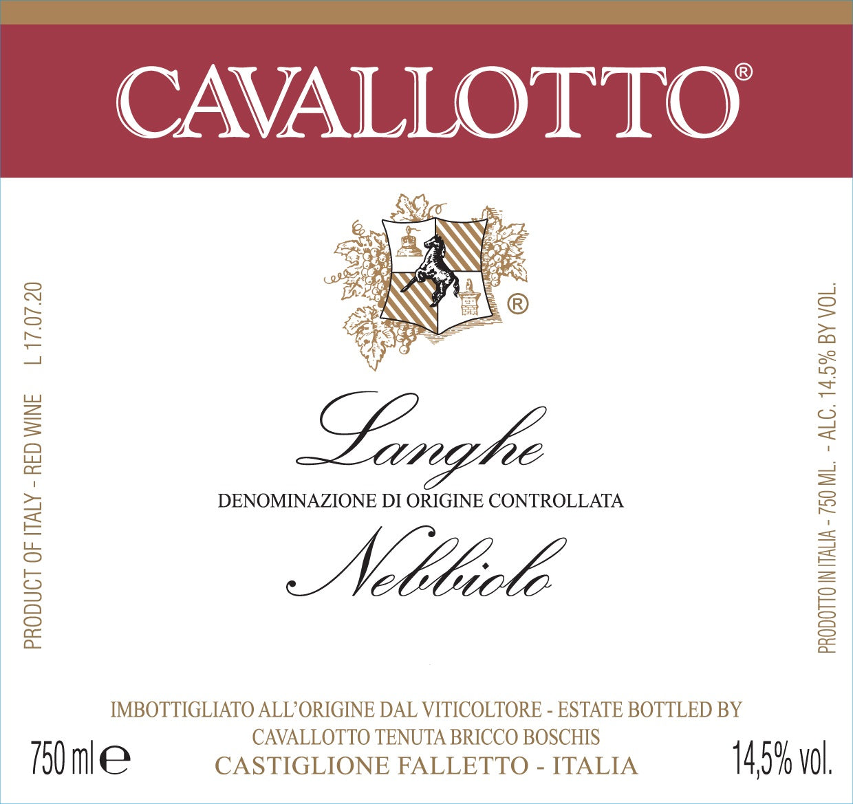 Langhe Nebbiolo, Cavallotto [Mwo] 2023
