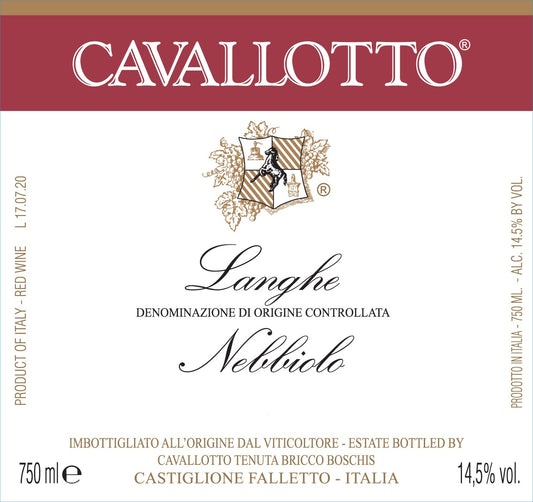 Langhe Nebbiolo, Cavallotto [Mwo] 2023