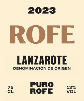 Lanzarote Blanco 'Rofe', Puro Rofe 2023