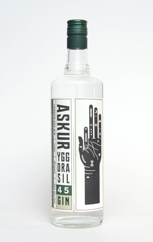 London Dry Gin, Askur Yggdrasil 45 [1000ml]