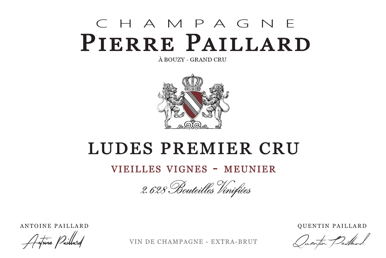 "Ludes 1er Cru" Blanc de Noirs Extra Brut, Champagne Pierre Paillard 2019