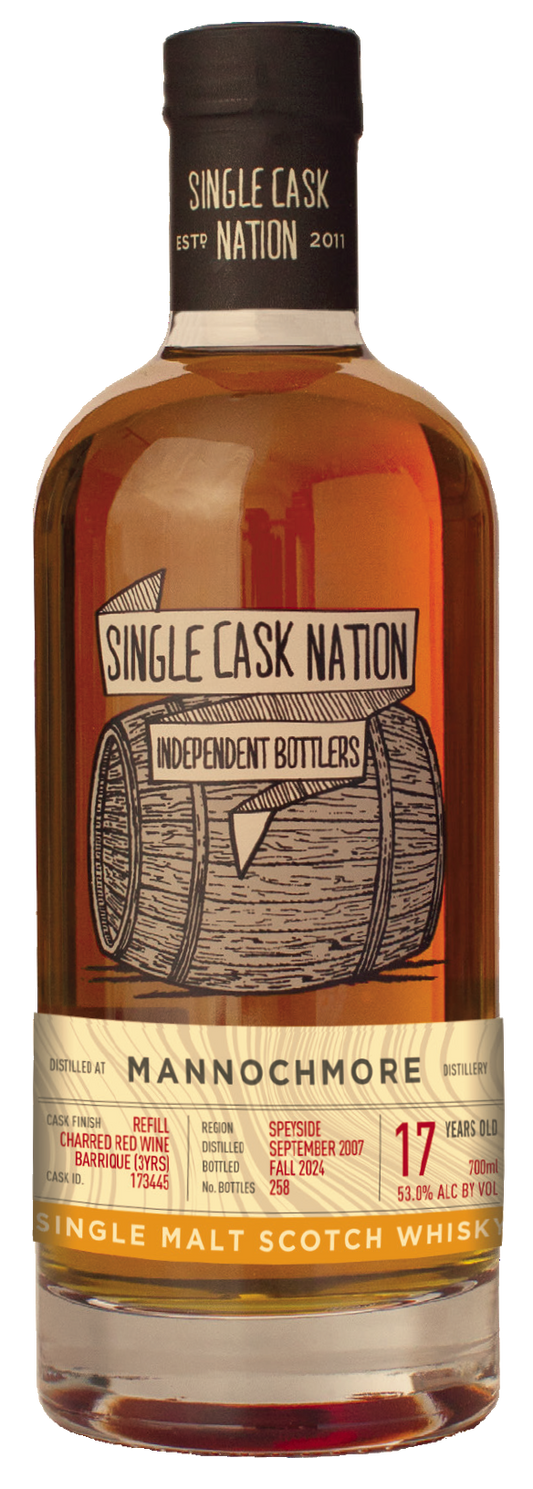 Mannochmore 2007 - 17 Year 'Red Wine Barrique - Cask 173445', Single Cask Nation