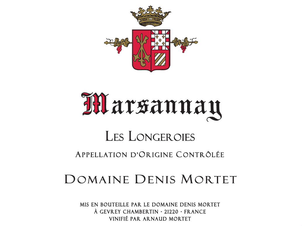 Marsannay Rouge "Les Longeroies", Domaine Denis Mortet 2022