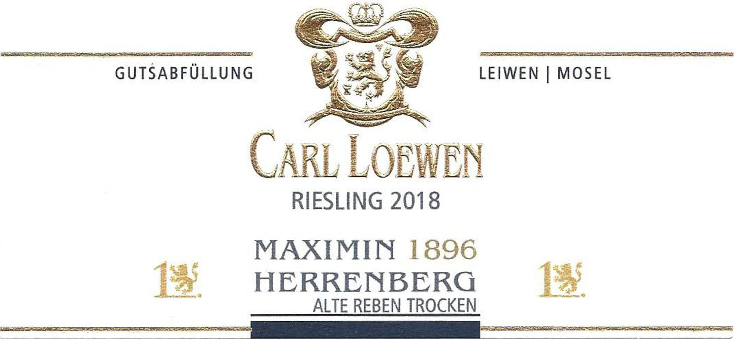 Maximin Herrenberg '1896' Riesling Alte Reben Trocken [White Label], Loewen 2023