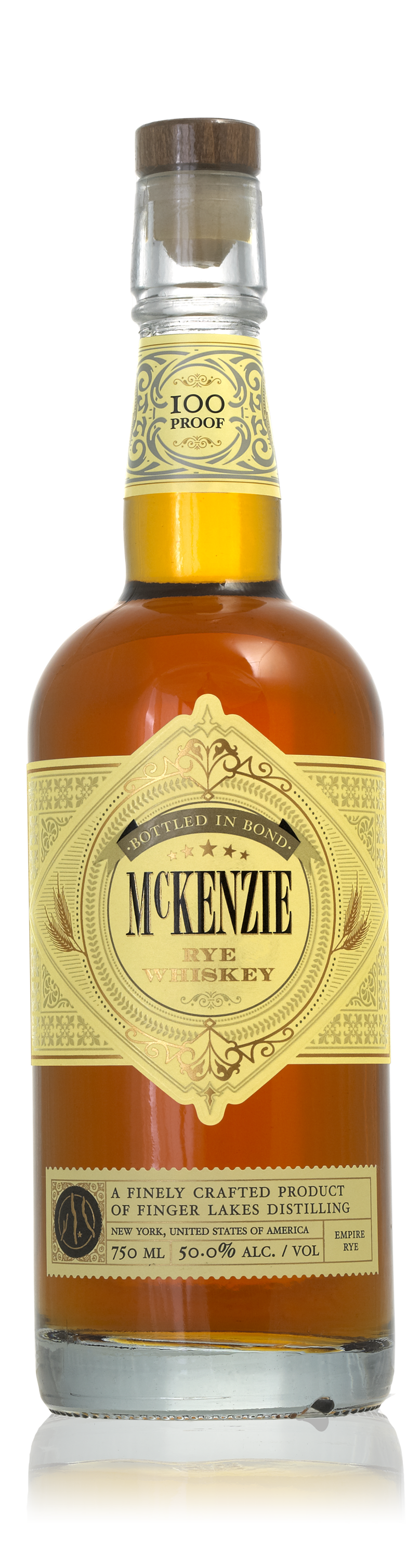 Mckenzie Bottled In Bond Rye, 6 Year Old, Finger Lakes Distilling