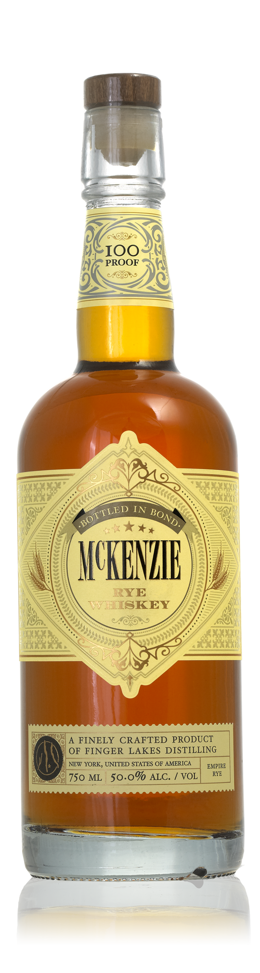 Mckenzie Bottled In Bond Rye, 6 Year Old, Finger Lakes Distilling