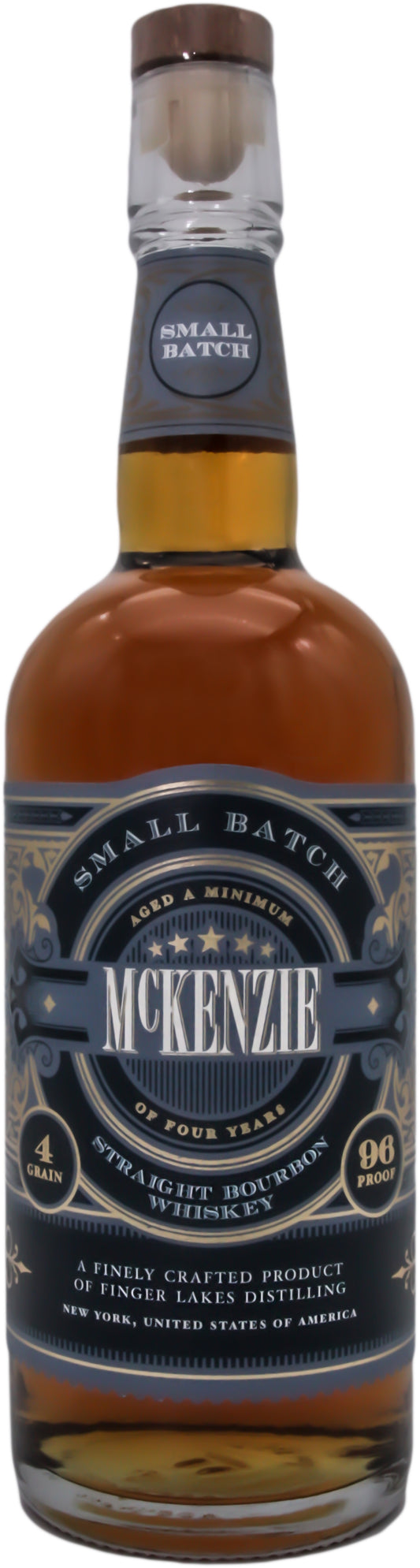 Mckenzie Small Batch Bourbon, '4 Grain', Finger Lakes Distilling