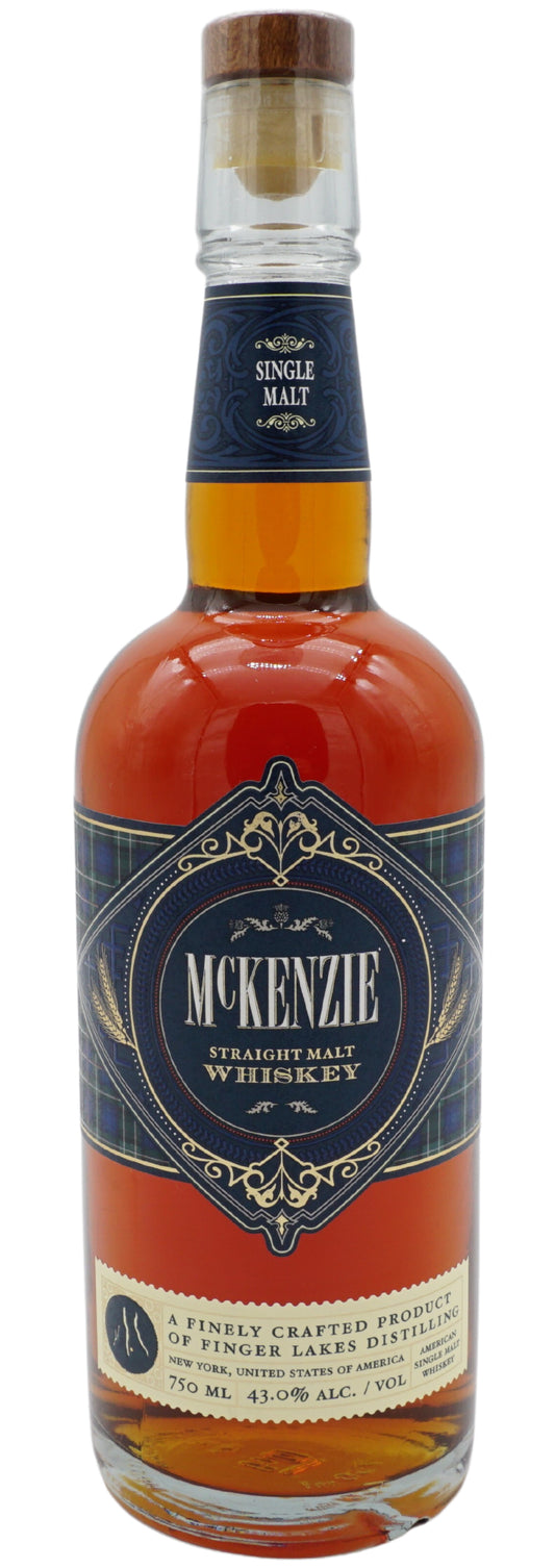 Mckenzie Single Malt Whiskey, 10yr, Finger Lakes Distilling