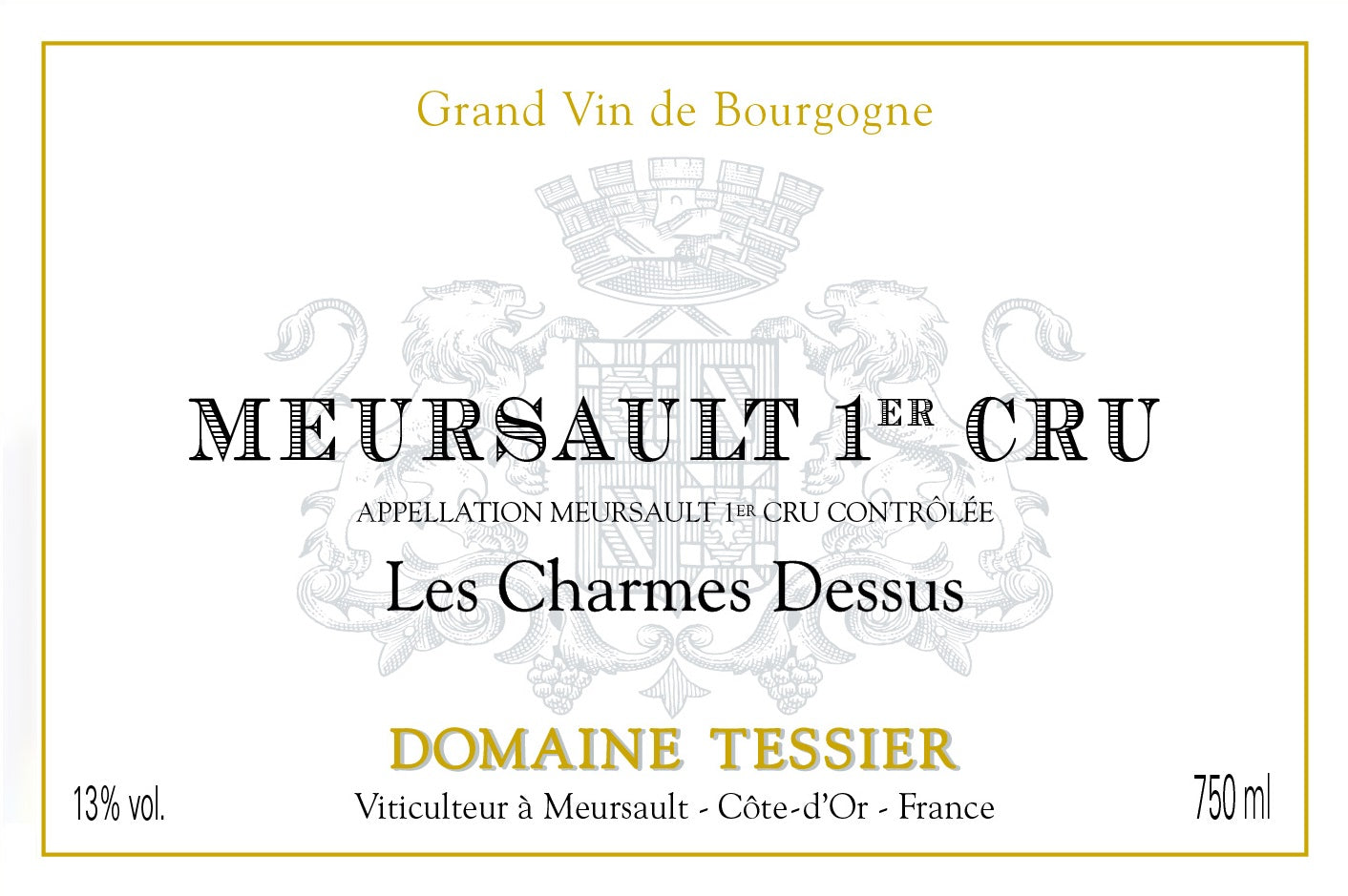 Meursault 1er "Les Charmes-Dessus", Domaine Tessier 2022