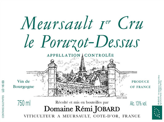 Meursault 1er "Poruzot Dessus", Domaine Remi Jobard [Wood Case] 2023