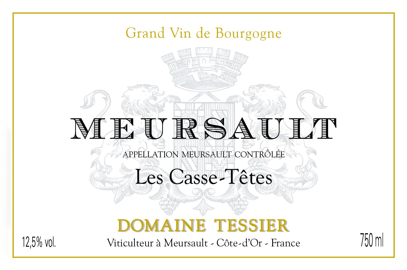Meursault "Les Casse-Tetes", Domaine Tessier 2022